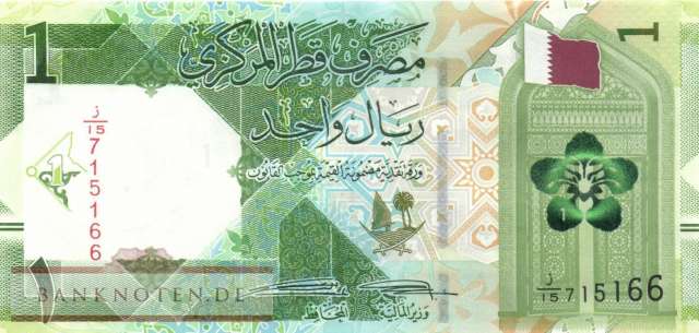 Qatar - 1  Riyal (#032a_UNC)