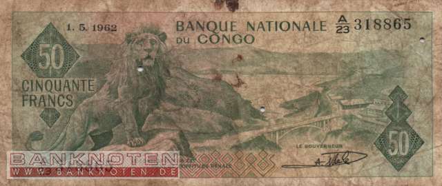 Kongo, Demokratische Republik - 50  Francs (#005a-62_G)