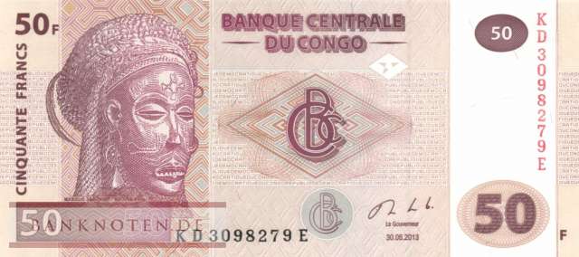 Kongo, Demokratische Republik - 50  Francs (#097_A-1_UNC)