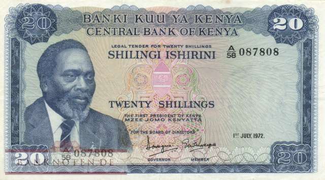 Kenya - 20  Shillings (#008c_F)