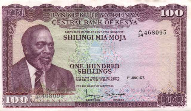 Kenya - 100  Shillings (#010c_VF)