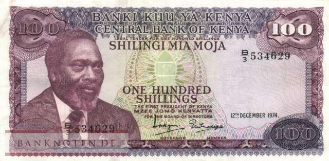 Kenya - 100  Shillings (#014a_VF)
