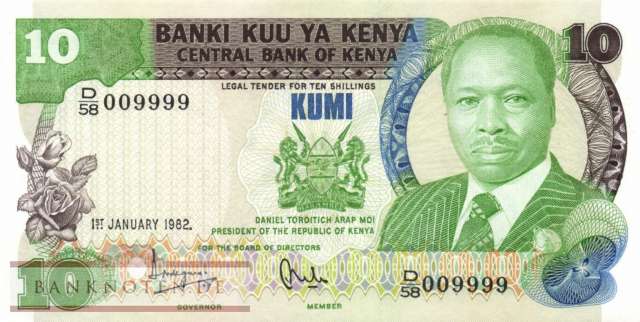 Kenia - 10  Shillings (#020b_XF)