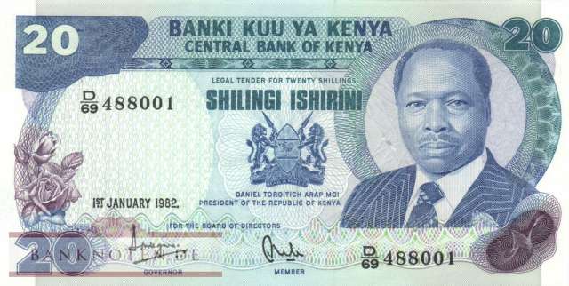 Kenia - 20  Shillings (#021b_UNC)