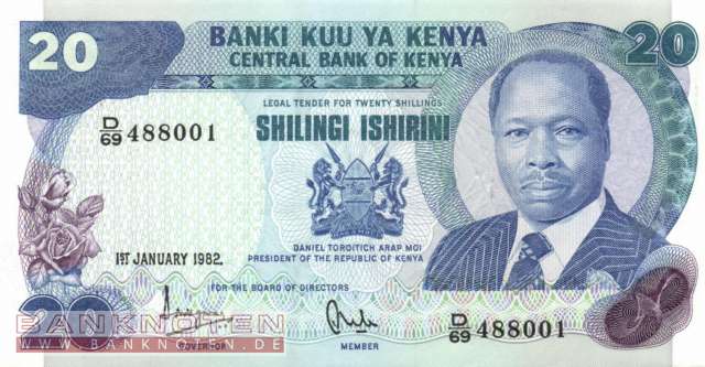 Kenia - 20  Shillings (#021b_UNC)