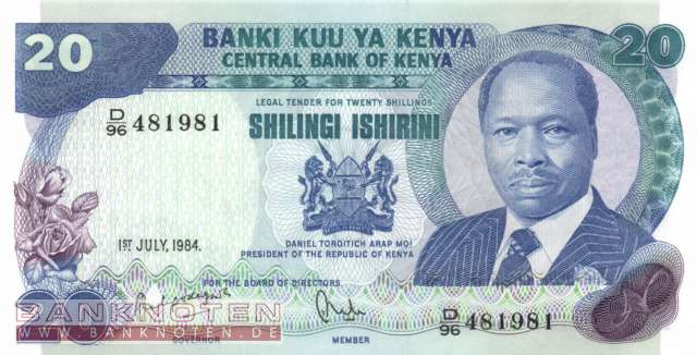 Kenia - 20  Shillings (#021c_UNC)