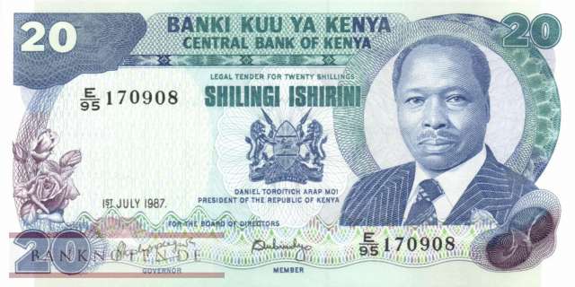 Kenia - 20  Shillings (#021f_UNC)