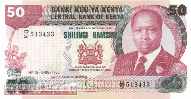 Kenya - 50 Shillings (#022c_UNC)