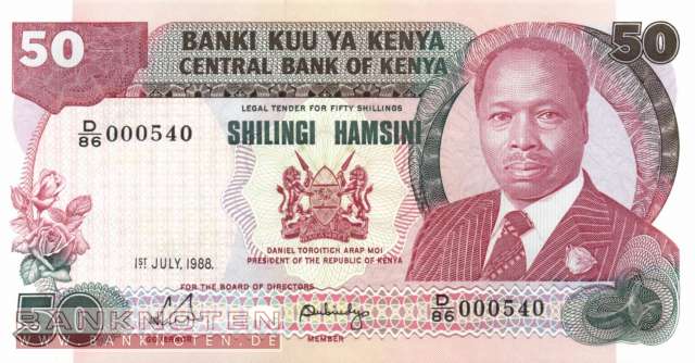 Kenya - 50  Shillings (#022e_UNC)