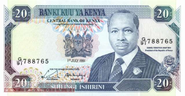 Kenia - 20  Shillings (#025d_UNC)