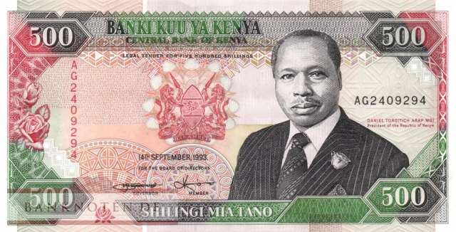Kenia - 500  Shillings (#030f_AU)