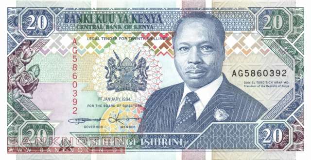 Kenia - 20  Shillings (#031b_UNC)