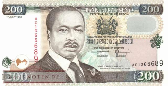 Kenia - 200  Shillings (#038c_UNC)