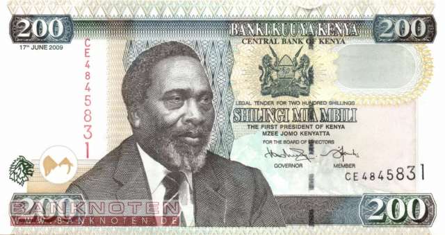 Kenia - 200  Shillings (#049d_UNC)