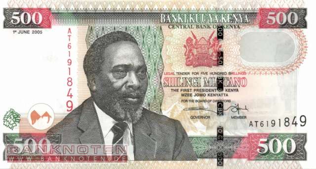 Kenia - 500  Shillings (#050a_UNC)