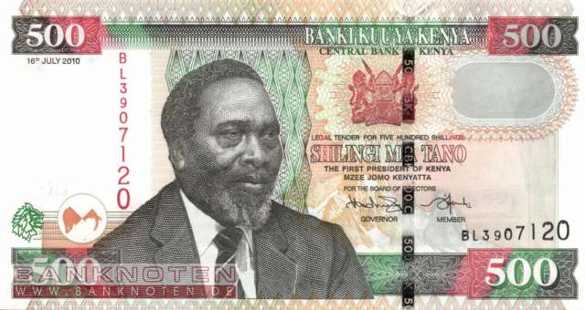 Kenya - 500  Shillings (#050e_UNC)