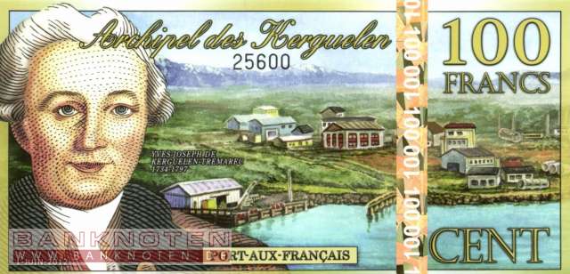 Kerguelen - 100  Francs (#A4a_UNC)