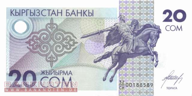 Kirgistan - 20  Som (#006_UNC)