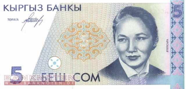 Kyrgyzstan - 5  Som (#008_UNC)