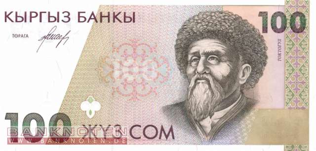 Kirgistan - 100  Som (#012a_UNC)