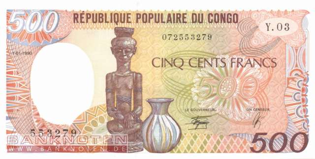 Kongo - 500  Francs (#008c_UNC)