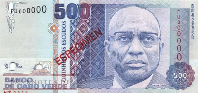 Kap Verden - 500  Escudos - SPECIMEN (#059s_UNC)