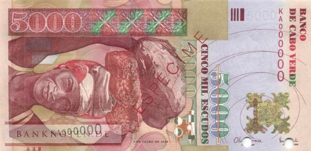 Kap Verden - 5.000  Escudos - SPECIMEN (#067s_UNC)