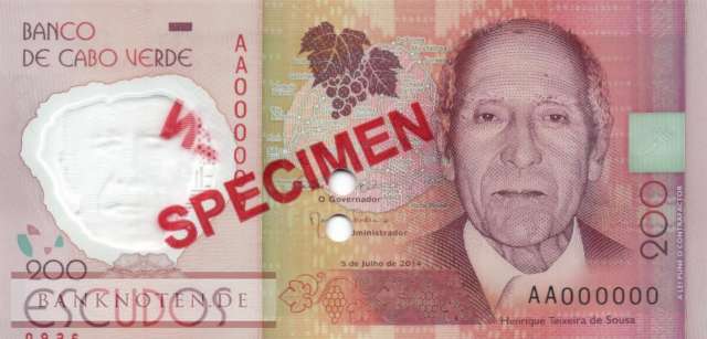 Kap Verden - 200  Escudos - SPECIMEN (#071S_UNC)