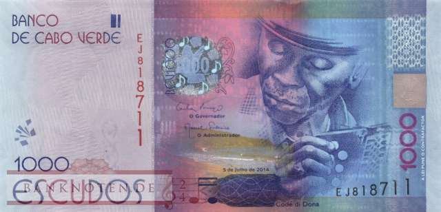 Cape Verde - 1.000  Escudos (#073a_UNC)