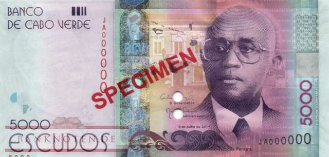 Cape Verde - 5.000  Escudos - SPECIMEN (#075S_UNC)