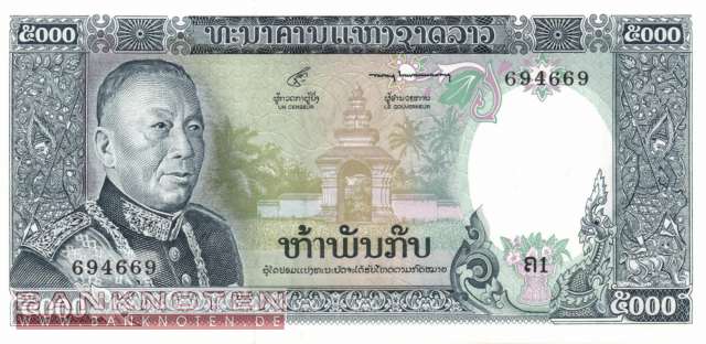 Laos - 5.000  Kip (#019a_UNC)