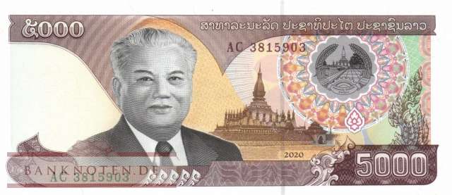 Laos - 5.000  Kip (#043_UNC)