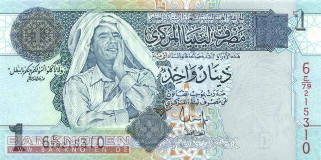 Libyen - 1  Dinar (#068b_UNC)