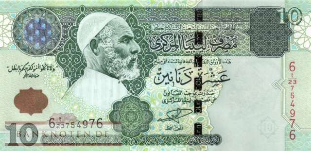 Libyen - 10  Dinars (#070a_UNC)