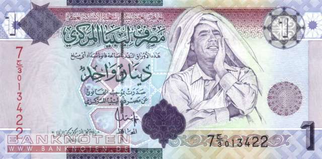 Libyen - 1  Dinar (#071_UNC)
