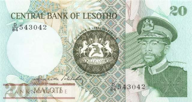 Lesotho - 20  Maloti (#007b_UNC)
