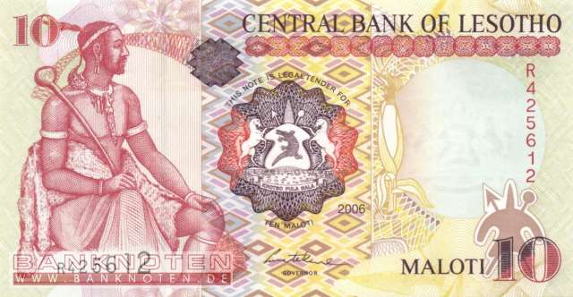 Lesotho - 10  Maloti (#015d_UNC)