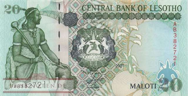 Lesotho - 20  Maloti (#016f_UNC)