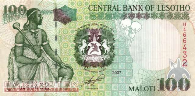 Lesotho - 100 Maloti (#019d_UNC)