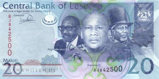 Lesotho - 20  Maloti (#022c_UNC)