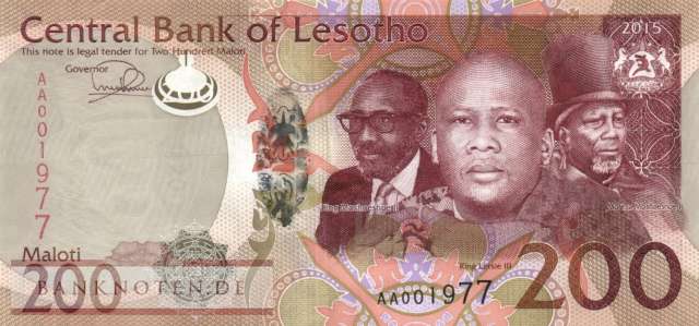 Lesotho - 200  Maloti (#025a_UNC)