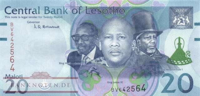 Lesotho - 20  Maloti (#027a_UNC)