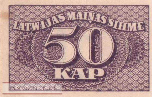 Latvia - 50  Kapeikas (#012a_AU)