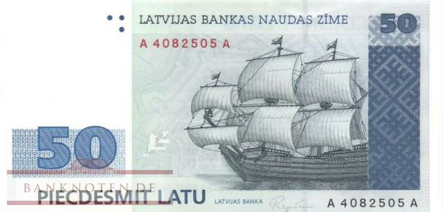 Latvia - 50  Latu (#046_UNC)