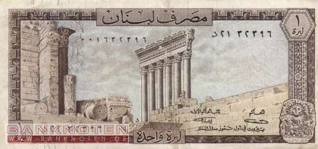 Libanon - 1  Livre (#061a-64_F)
