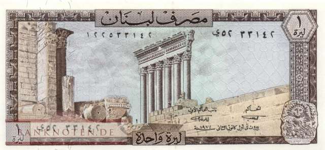 Libanon - 1  Livre (#061b-74_UNC)