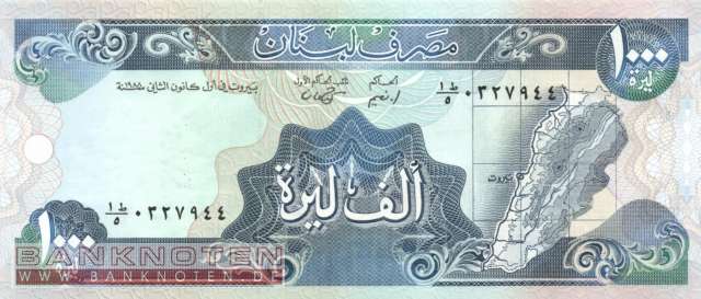 Libanon - 1.000  Livres (#069a_UNC)
