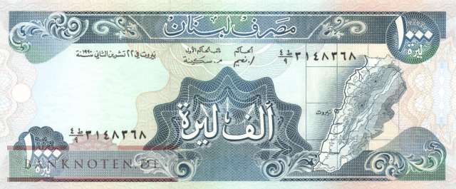 Lebanon - 1.000  Livres (#069b-90_UNC)