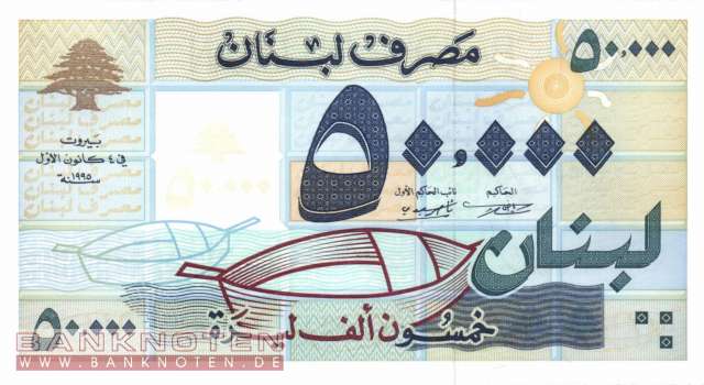 Libanon - 50.000  Livres (#073_UNC)