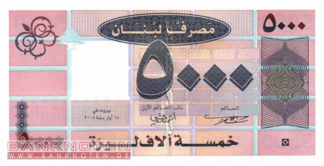 Libanon - 5.000  Livres (#085b_UNC)